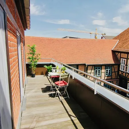 Lägenhet Fewozauber - Domspatz, 50qm, Top-lage, Style, Dachterrasse, Business *